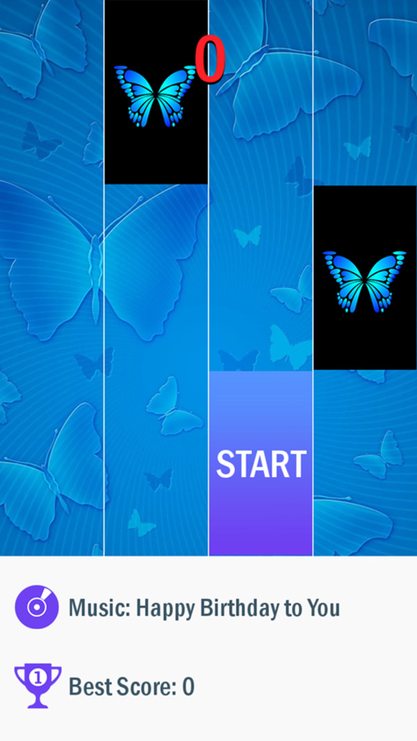蓝蝴蝶钢琴块截图2